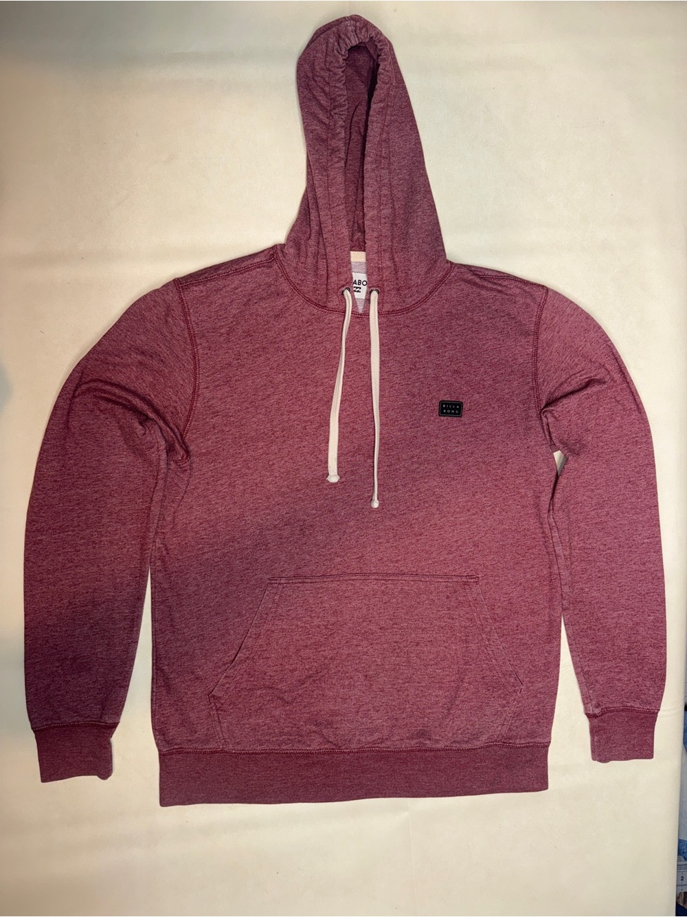 Billabong Men's Maroon Heather Pullover Hoodie